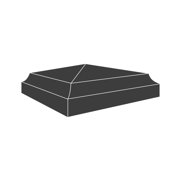 Chamfered Apex Pier Cap