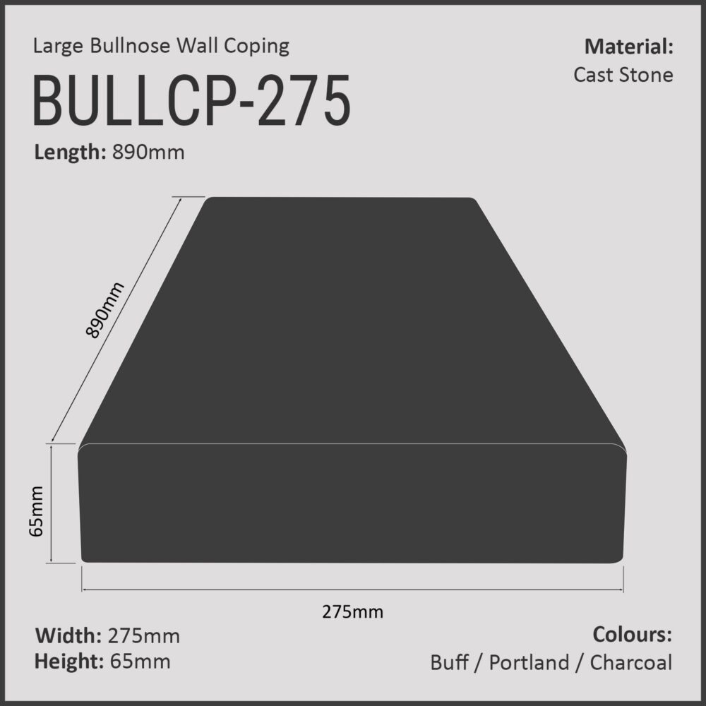 Large Bullnose – 890mm x 275mm - Image 4